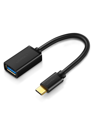 30701 Адаптер OTG UGREEN US154 Type-C - USB 3.0. Цвет - черный. Длина 12см. можно капить на ugreen.by